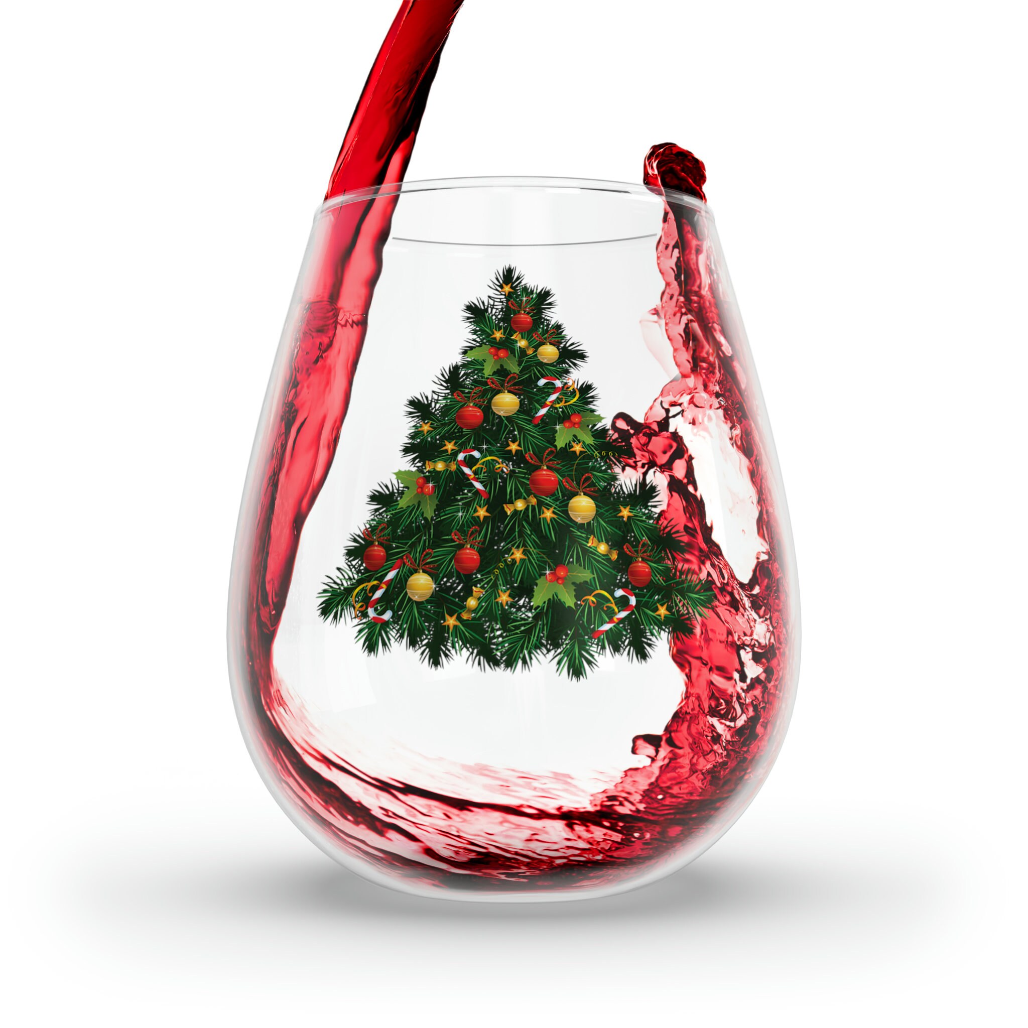 Sleigh All Day Christmas Wine Glass Gift Cute Funny Sayings – Test