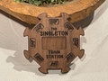 Personalized Mexican Train Domino Hub: Walnut & Basswood Game Centerpiece