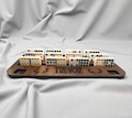 Walnut Domino Tray: Handcrafted Wood Game Tile Holder