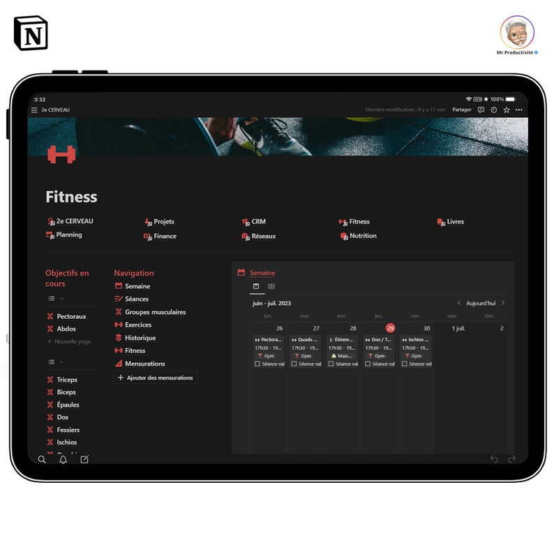 All in One Notion Template Dashboard Life Planner Digital - Etsy Australia