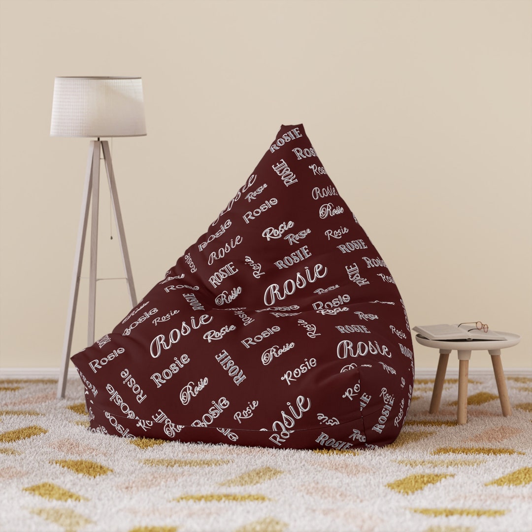Adult Personalized Bean Bag Chair Living Room Decor Floor Etsy