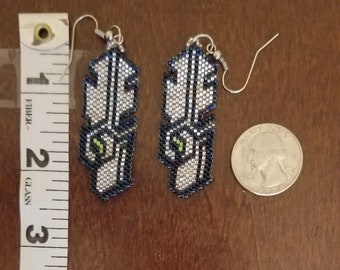 Seahawks beaded deals earrings
