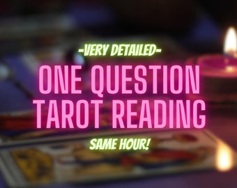 MÊME HEURE Lecture du tarot en une question, détaillée et personnalisée, plus de clarté et des conseils sur vos préoccupations les plus urgentes, livraison rapide
