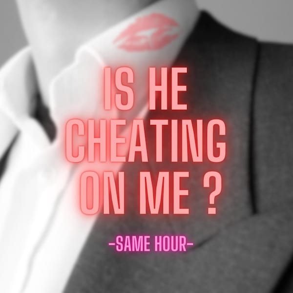 Is He Cheating On Me ? , Same Hour Tarot Reading, Love Reading, Psychic Reading, Fast Delivery