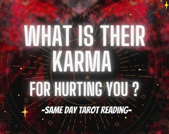 What Is Their Karma For Hurting You?, Detailed Psychic Reading, Karma Tarot Reading, Ex Lover Reading, Love Tarot Reading, Ex Boyfriend