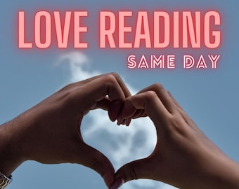 May include: Two hands forming a heart shape against a blue sky with white clouds. The text "LOVE READING SAME DAY" is in pink letters at the top of the image.