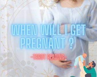 Wanneer zal ik zwanger worden? Vruchtbaarheid Tarot lezen, conceptie lezen, vruchtbaarheidsinzichten, hetzelfde uur, snelle levering
