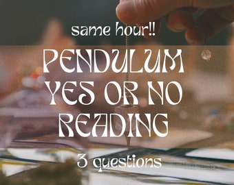 Snabb JA- eller NEJ-pendelläsning samma timme, Ja- eller nej-frågor, psykisk läsning, pendelläsning