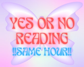 Quick YES or NO Psychic Reading Same Hour, Yes or No Questions, Psychic Reading, Tarot Reading