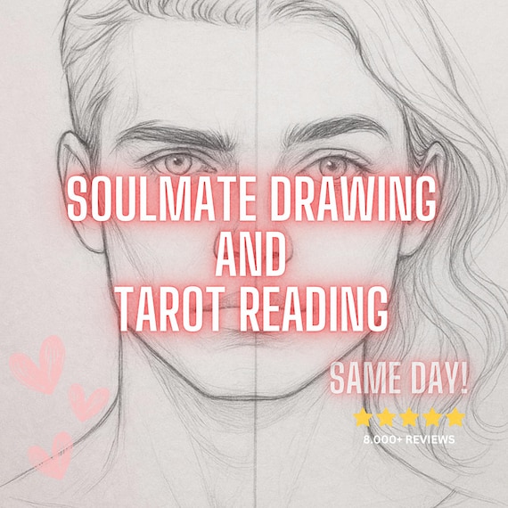 Soulmate Drawing + Tarot Reading, SAME HOUR, Draw My Soulmate, Your Future Husband/Wife, Soulmate Reading, Fast Delivery Christmas Gift