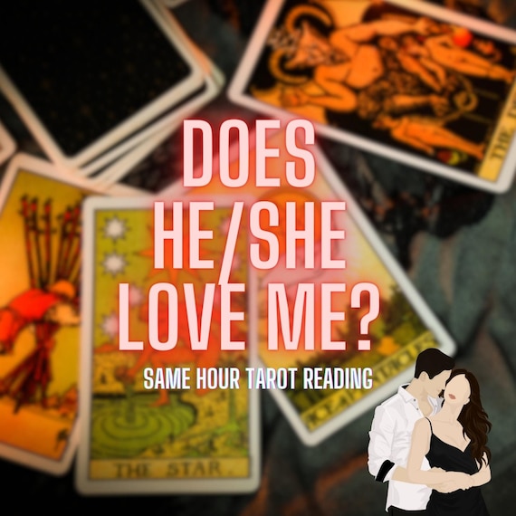 Does He/She Love Me ?, Love Tarot Reading ,SAME HOUR, Psychic Love Reading, What Does He Think of Me, Fast Delivery