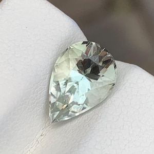 3.10 Cts Prasiolite | Genuine Loose Pear Shape Green Amethyst Pendant | Green Amethyst Ring