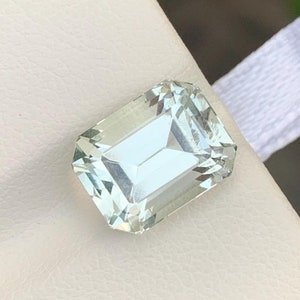 4.80 CT&#39;s Faceted Green Amethyst | Genuine Loose Green Amethyst | Prasiolite Jewelry