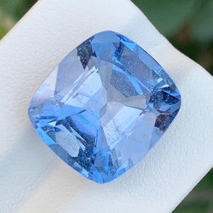 14.55 Carats Genuine Faceted Blue Aquamarine Goshenite
