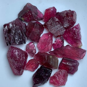 129.70 CT&#39;s Facetrough Rubellite Tourmaline | Facet Grade Rubelite Tourmalines