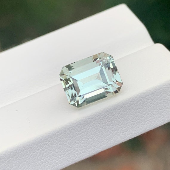 Ct's Natural Loose Prasiolite Faceted Emerald Shape Green