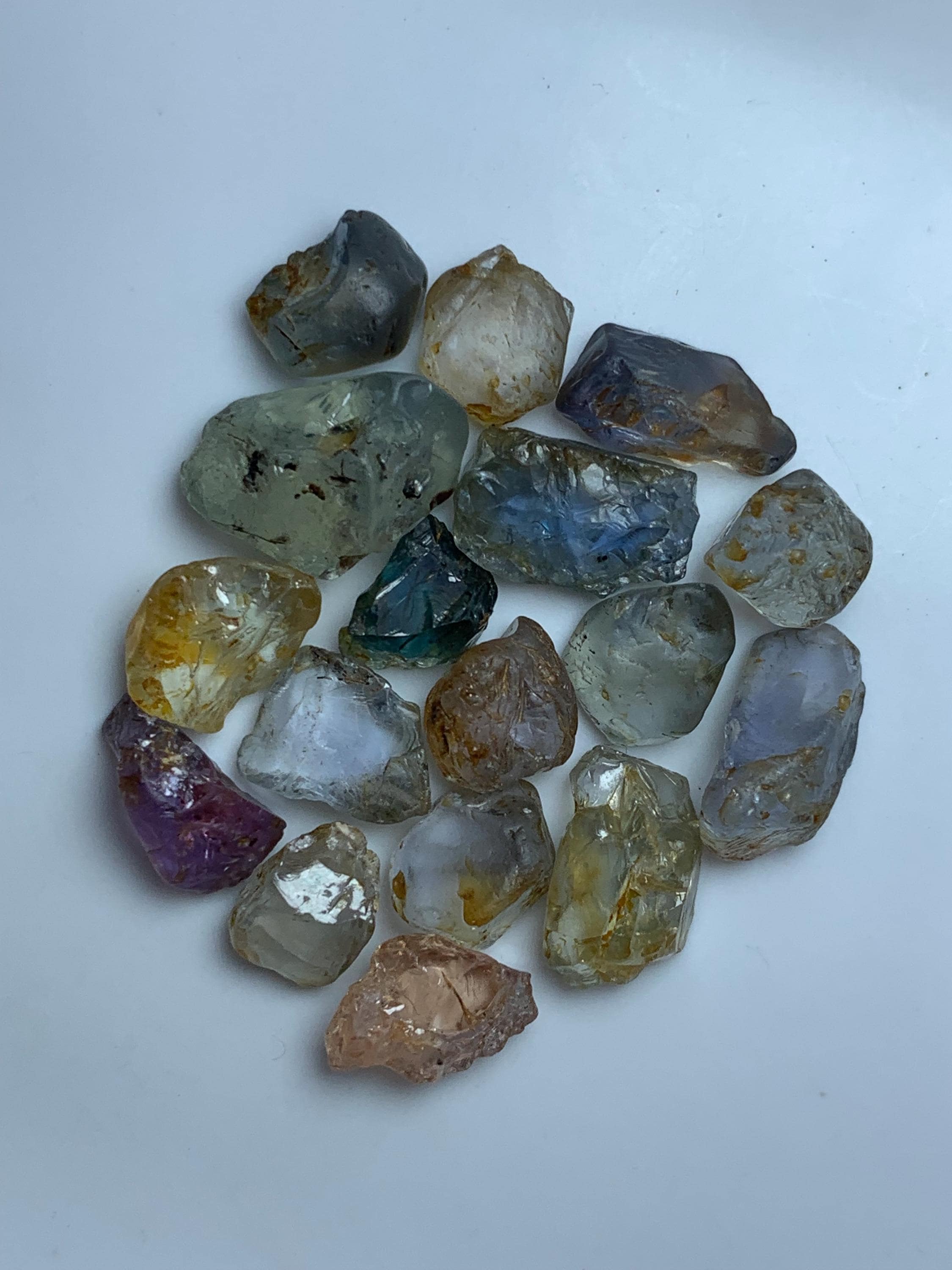 40.95 Ct's Raw Multi Color Sapphire | Facet Rough Madagascar
