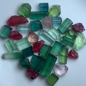 14.72 Grams Facet Rough Multi Color Tourmaline Lot