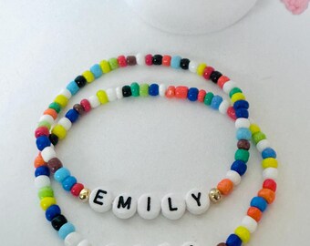 Little Girls Name Bracelet  Personalized Kids name Bracelet for Little  gifts  Girls, boys, women Bracelets Stocking Stuffer Holiday,
