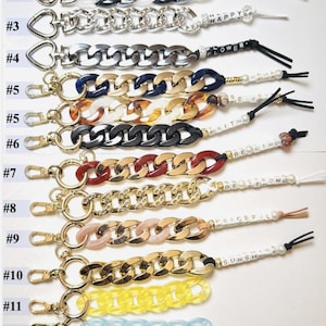 Chain Link Bag Charm | Bag and Purse Decor | Personalized Bag Charms | Bag Charm | Pocketbook Charms Decor