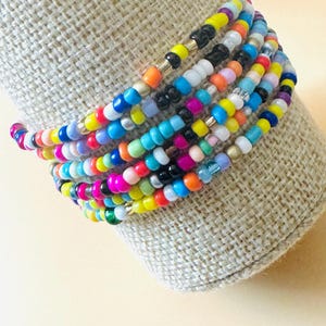 Pulseiras de miçangas | Pulseiras de miçangas com palavras | Pulseiras de miçangas de 4 mm | Pulseiras personalizadas | Pulseira de miçangas mistas