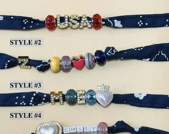 Bandana Bracelet | Bandana Bangle | Fabric Bracelets