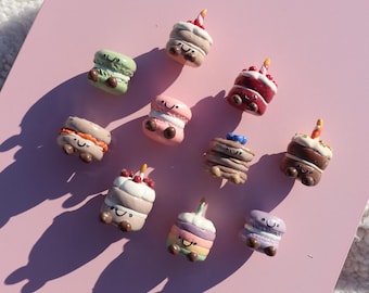 Cake Jelly Cat Style Clay Magnets