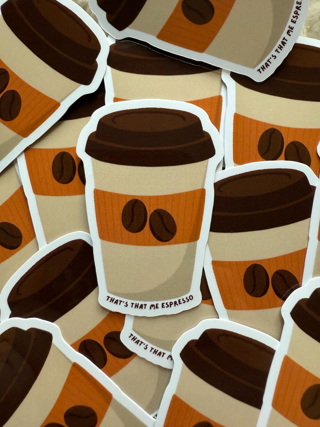 That’s That Me Espresso Sticker - Waterproof Glossy Decal - Etsy