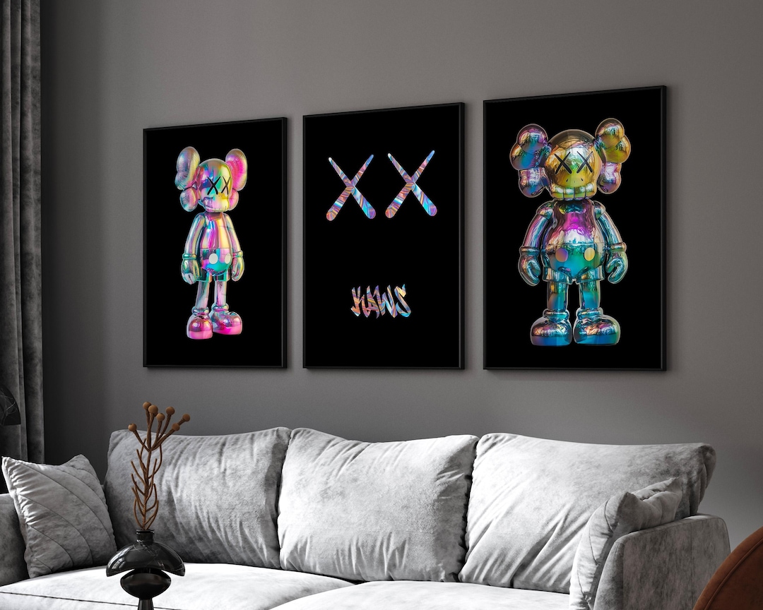 Graffiti Hypebeast Poster,set of 3,printable KAWS Graffiti Poster ...
