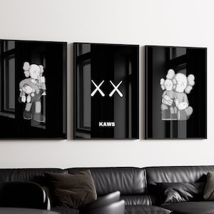 Graffiti Hypebeast Poster,set of 3,Printable KAWS Poster,Hypebeast Toys,Hypebeast Sneaker, Sneaker Prints,DIGITAL DOWNLOAD