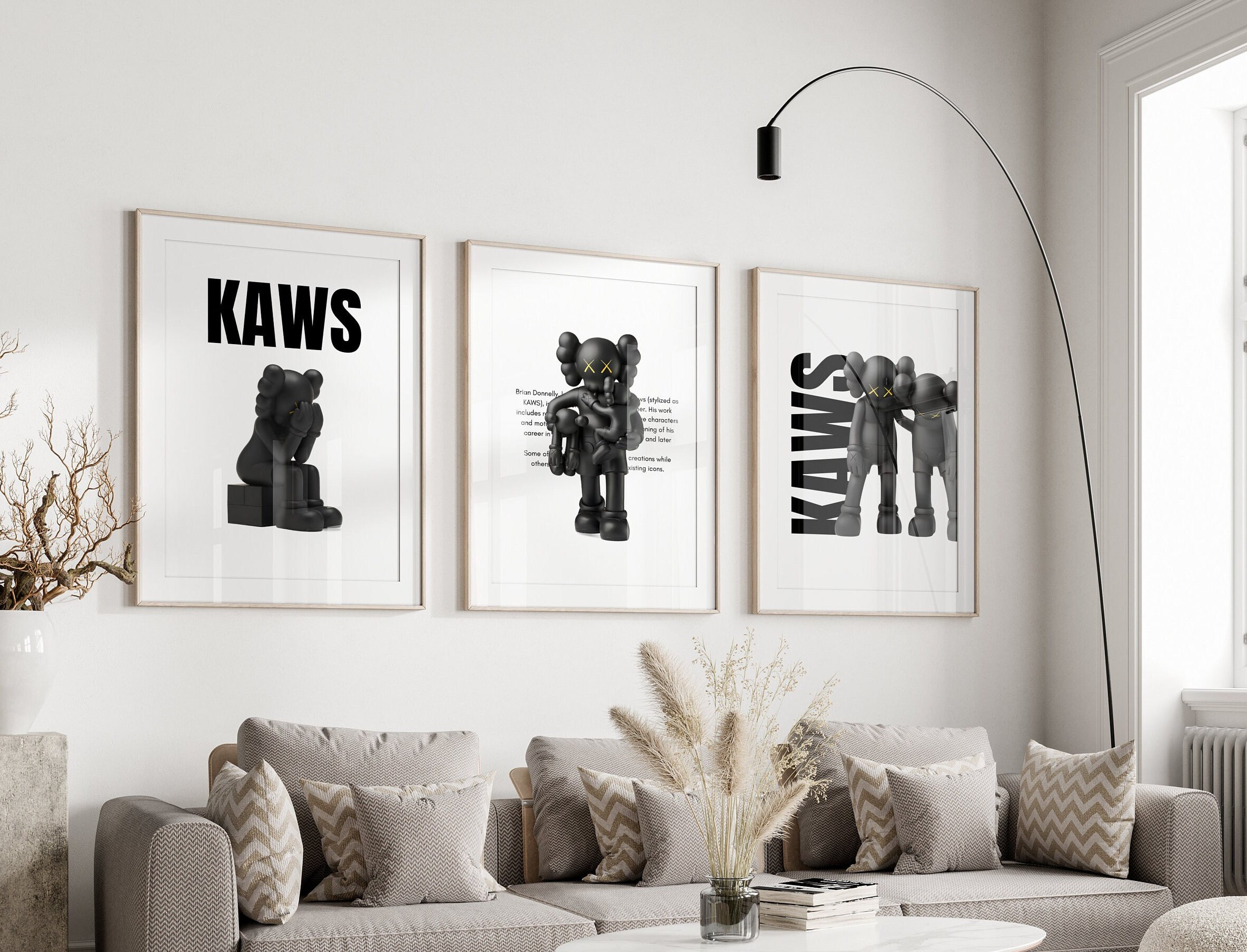 Kaws Supreme Louis Vuitton Canvas poster wall art home decor