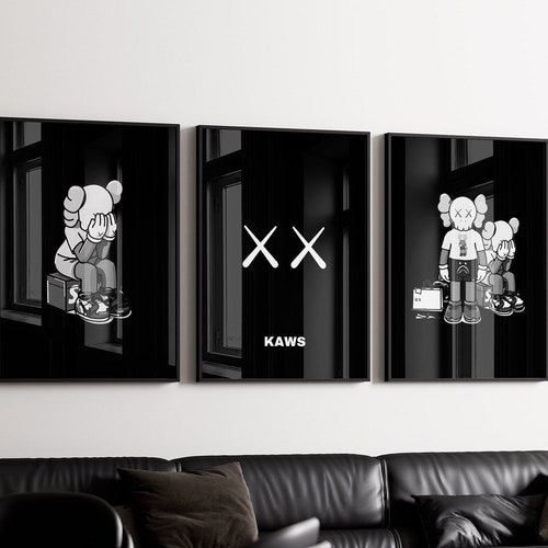 Poster Hypebeast, lot de 3, impression graffiti imprimable, affiche KAWS, jouets Hypebeast, baskets Hypebeast, impressions baskets, TÉLÉCHARGEMENT NUMÉRIQUE