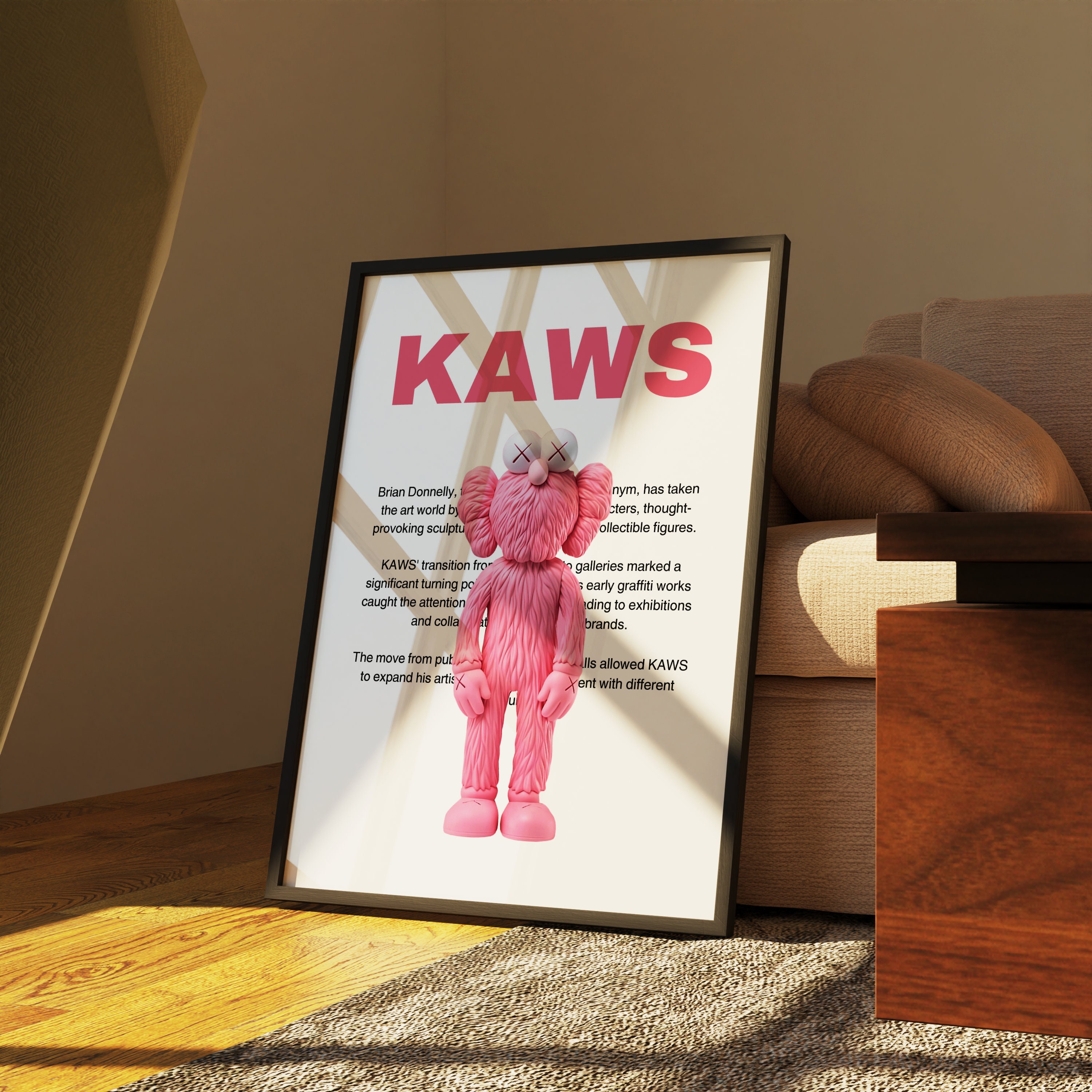 WLXKJ Girl Pink Kawss Poster Hypebeast room decor