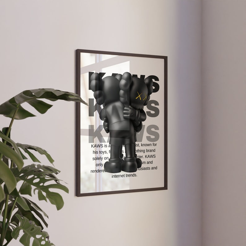 set of 3 Hypebeast Figure Poster,Printable KAWS,Hypebeast Toys,Hypebeast Decor,graffiti print,Graffiti print,Digital Dowload image 9