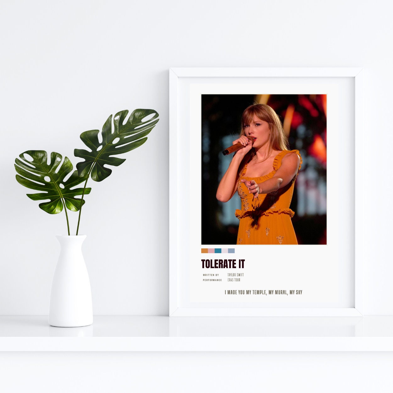 Taylor Swift the Eras Tour Tolerate It Wall Art Etsy