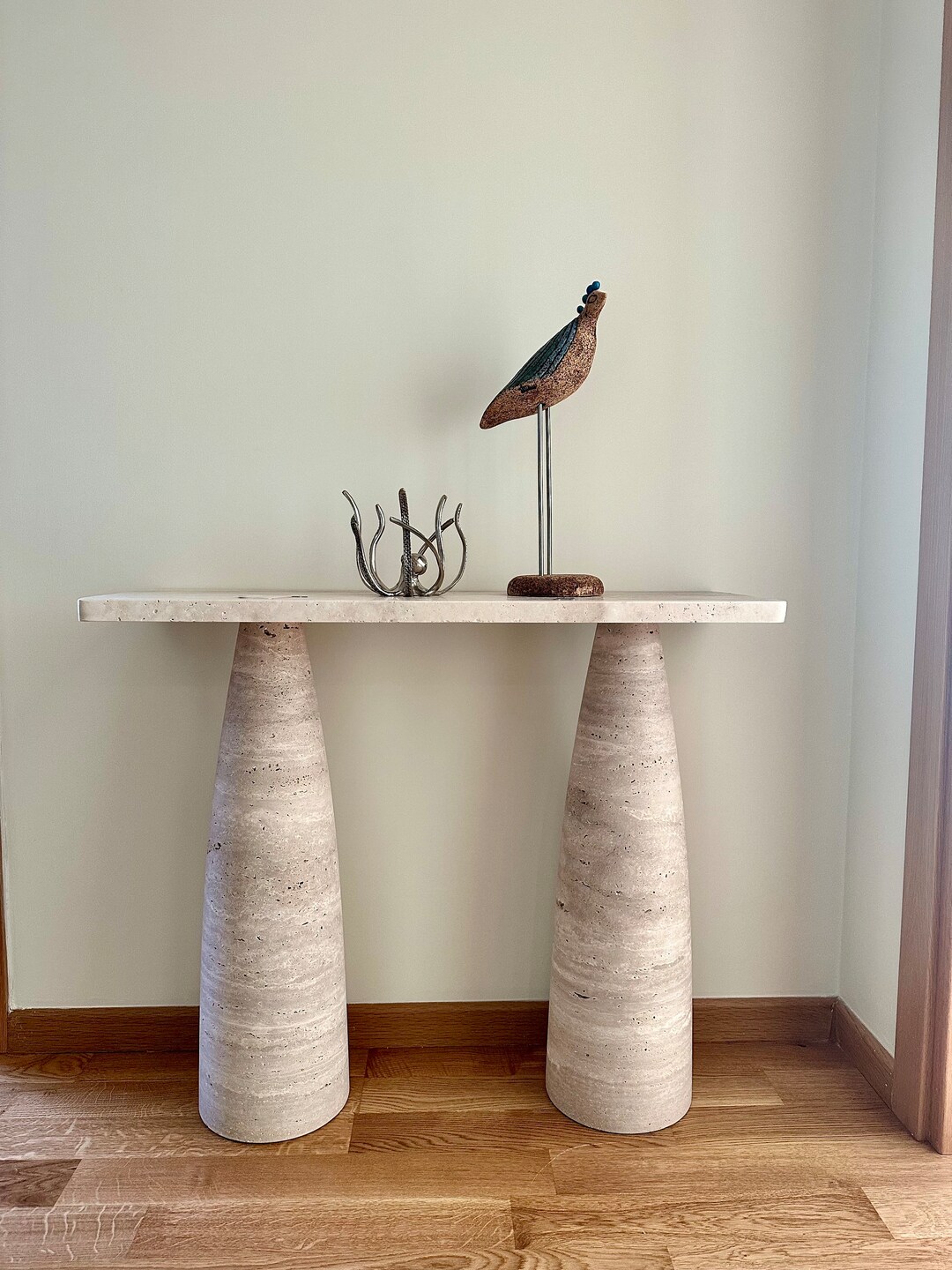 Travertine Entryway Console Table Travertine Table - Etsy