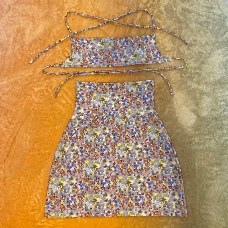 Desert Bloom Top & Skirt Set
