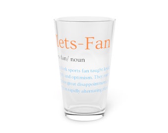 Mets Definition Pint Glass 16oz - New York Mets Premium Drinkware