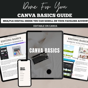 Canva Step By Step Digital Marketing Guide with Master Resell Rights (MRR) How To Create Digital Products On Canva