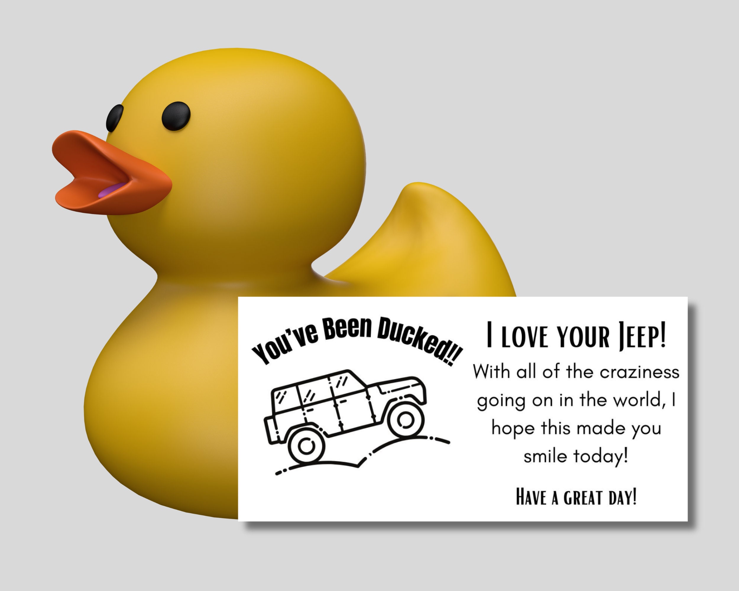 Duck Duck Jeep Tag You've Been Ducked Duck Tag Ducking Duck Duck Jeep