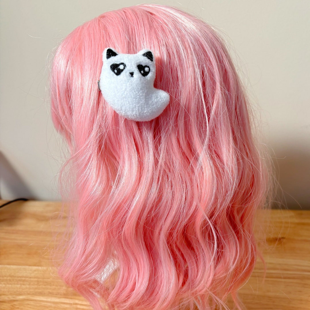 Ghost Kitty Hair Clip Kawaii Hair Accessories Etsy