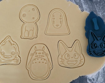Studio Ghibli cookie cutter, my neighbor totoro, spirited away, howl's moving castle, princess mononoke, kiki's delivery service