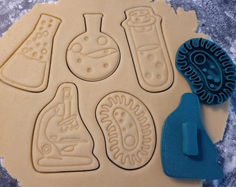 Laboratory-themed cookie cutter