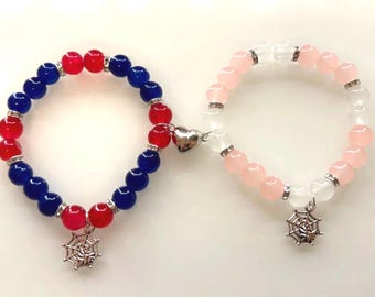 Spider-Man blue and pink bracelet