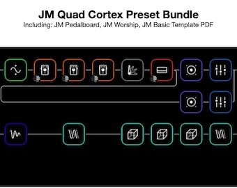 Quad Cortex Preset Bundle 1: JM Worship, Pedalboard, & Template PDFs + Transfers