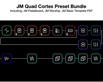 Quad Cortex Preset Bundle - JM Worship, Pedalboard, & Template PDFs + Transfers
