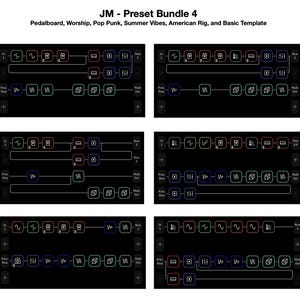 Quad Cortex Preset Bundle 4: JM Pedalboard, Worship, Pop Punk, Summer Vibes, American Rig, and Template PDFs + Transfers