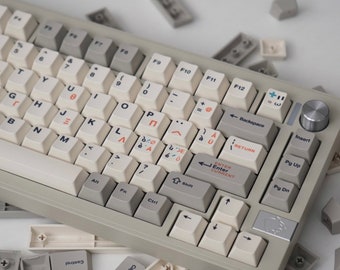 Retro Greek Keycap Set for Mechanical Keyboard ｜136Pcs｜Cherry Profile｜PBT Keycaps