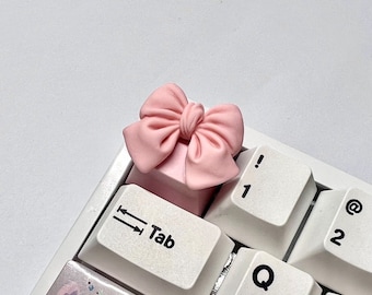 Pink Bow Artisan Cute Keycap for Mechanical Keyboard｜Custom Keycap｜OEM Profile