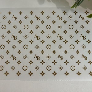 Designer Inspired (First & Last Initials) Sticker Wrap